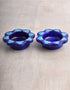 Blue Pottery T-Light Holder Set Of 2 Pcs.